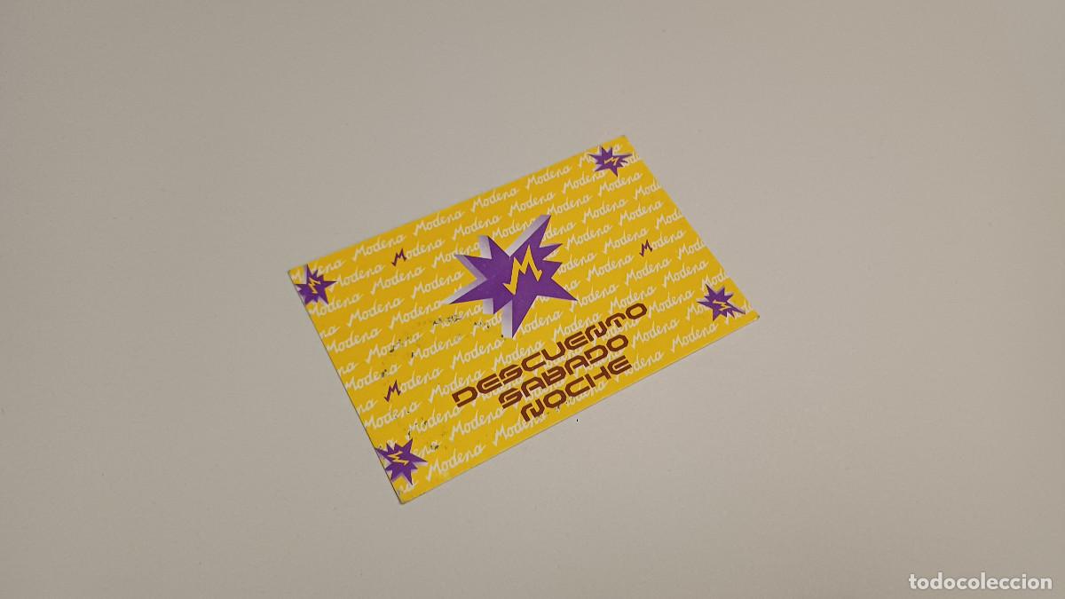 Sammelleidenschaft Andere Papierartikel: FLYER ENTRADA INVITACION - DISCOTECA MODENA VALENCIA