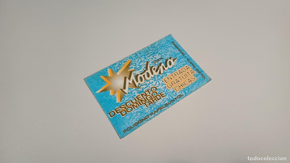 Sammelleidenschaft Andere Papierartikel: FLYER ENTRADA INVITACION - DISCOTECA MODENA VALENCIA