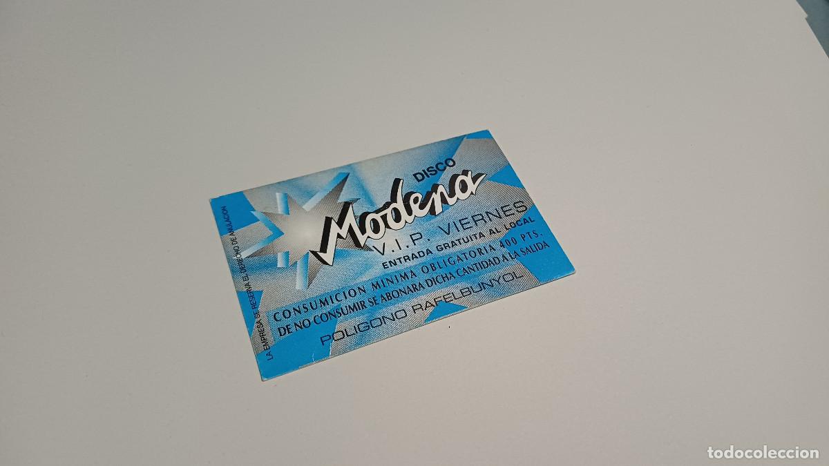 Altri oggetti di carta: FLYER ENTRADA INVITACION - DISCOTECA MODENA VALENCIA