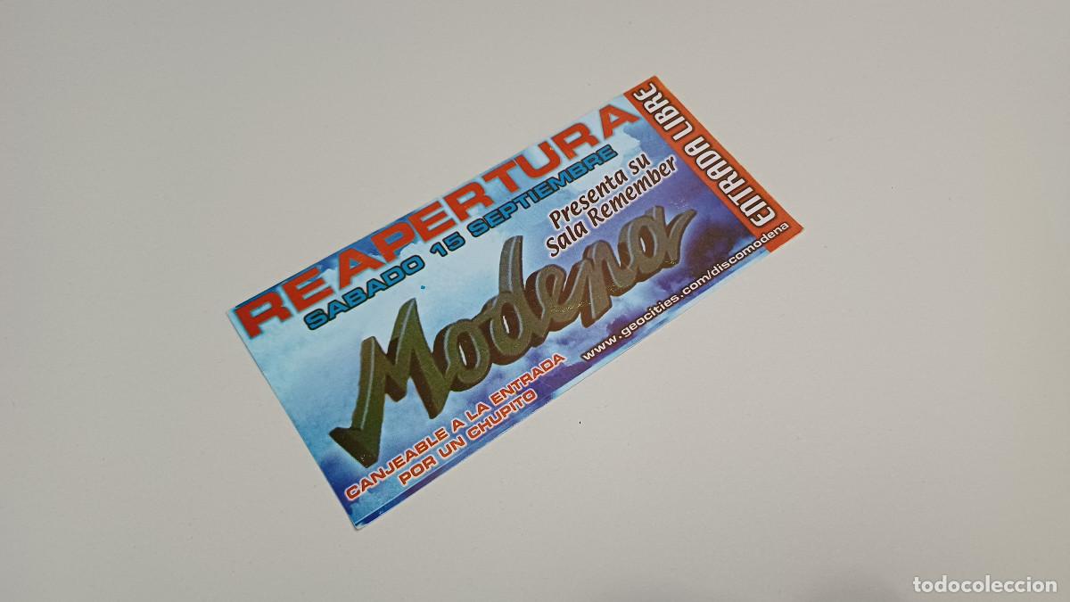 Altri oggetti di carta: FLYER ENTRADA INVITACION - DISCOTECA MODENA VALENCIA