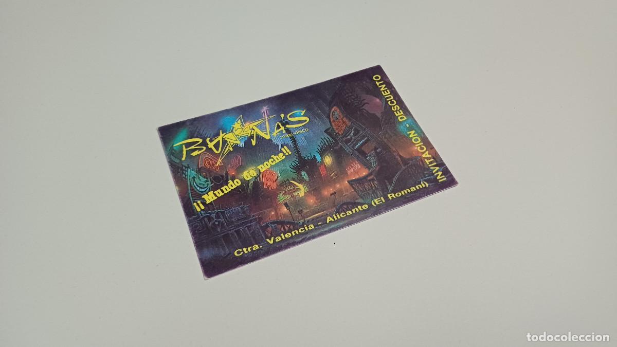 Altri oggetti di carta: FLYER ENTRADA INVITACION - DISCOTECA BANANA'S BANANAS VALENCIA