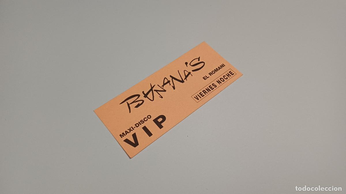 Otros art&iacute;culos de coleccionismo en papel: FLYER ENTRADA INVITACION - DISCOTECA BANANA'S BANANAS VALENCIA