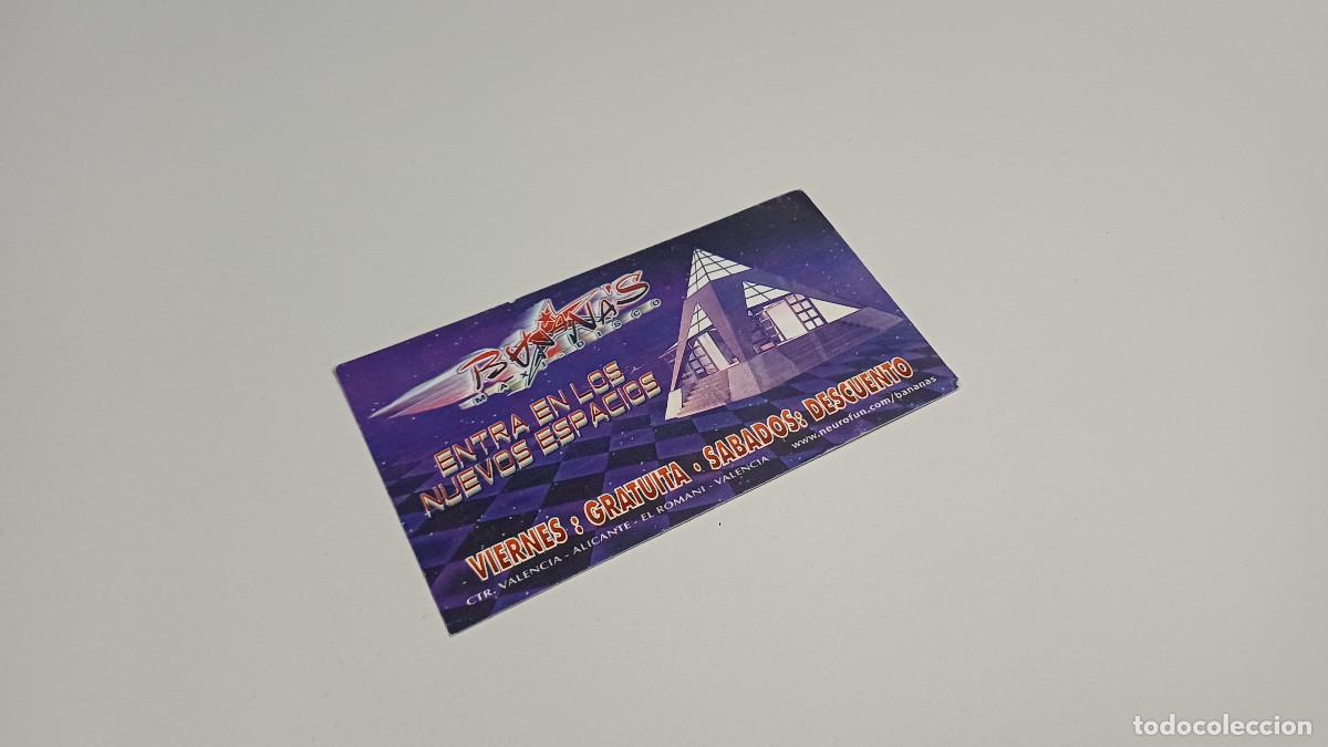 Otros art&iacute;culos de coleccionismo en papel: FLYER ENTRADA INVITACION - DISCOTECA BANANA'S BANANAS VALENCIA