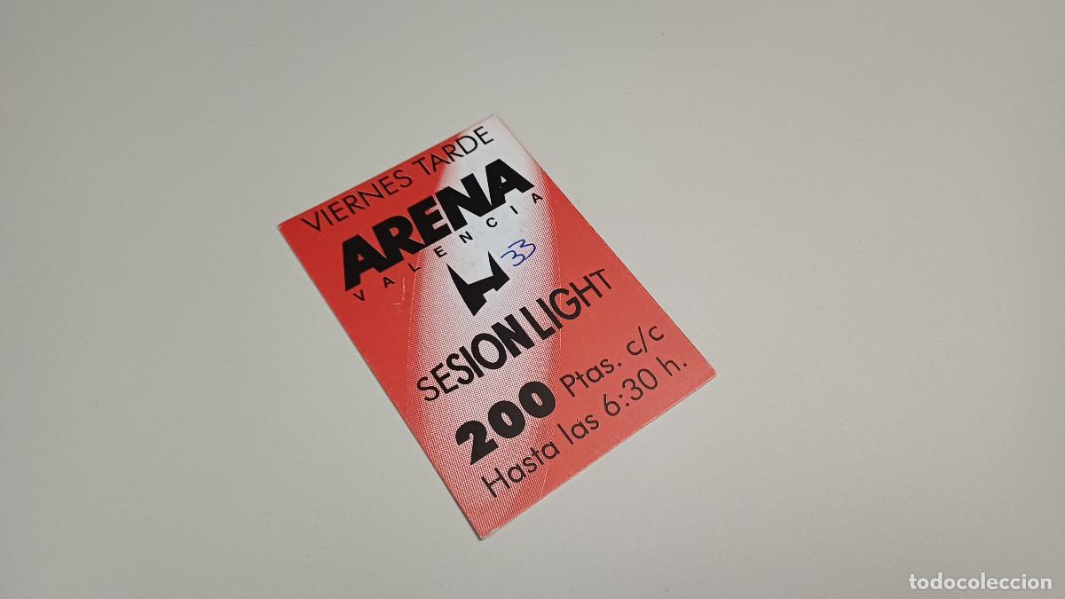Otros art&iacute;culos de coleccionismo en papel: FLYER ENTRADA INVITACION - DISCOTECA ARENA VALENCIA
