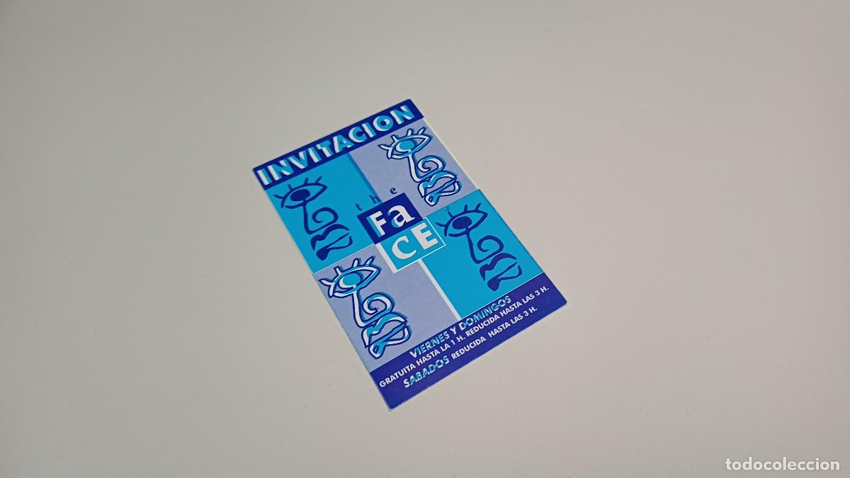 Otros art&iacute;culos de coleccionismo en papel: FLYER ENTRADA INVITACION - DISCOTECA THE FACE VALENCIA