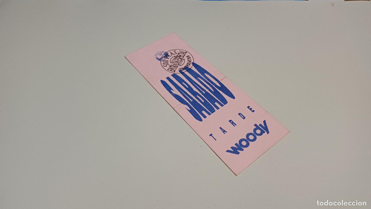 Otros art&iacute;culos de coleccionismo en papel: FLYER ENTRADA INVITACION - DISCOTECA WOODY VALENCIA