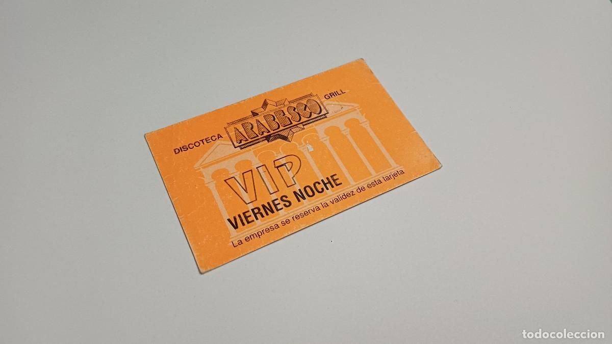 Otros art&iacute;culos de coleccionismo en papel: FLYER ENTRADA INVITACION - DISCOTECA ARABESCO VALENCIA