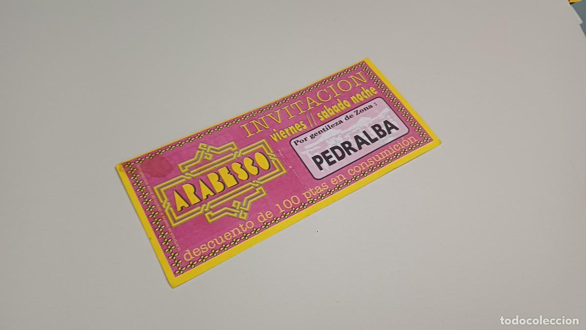 Otros art&iacute;culos de coleccionismo en papel: FLYER ENTRADA INVITACION - DISCOTECA ARABESCO VALENCIA
