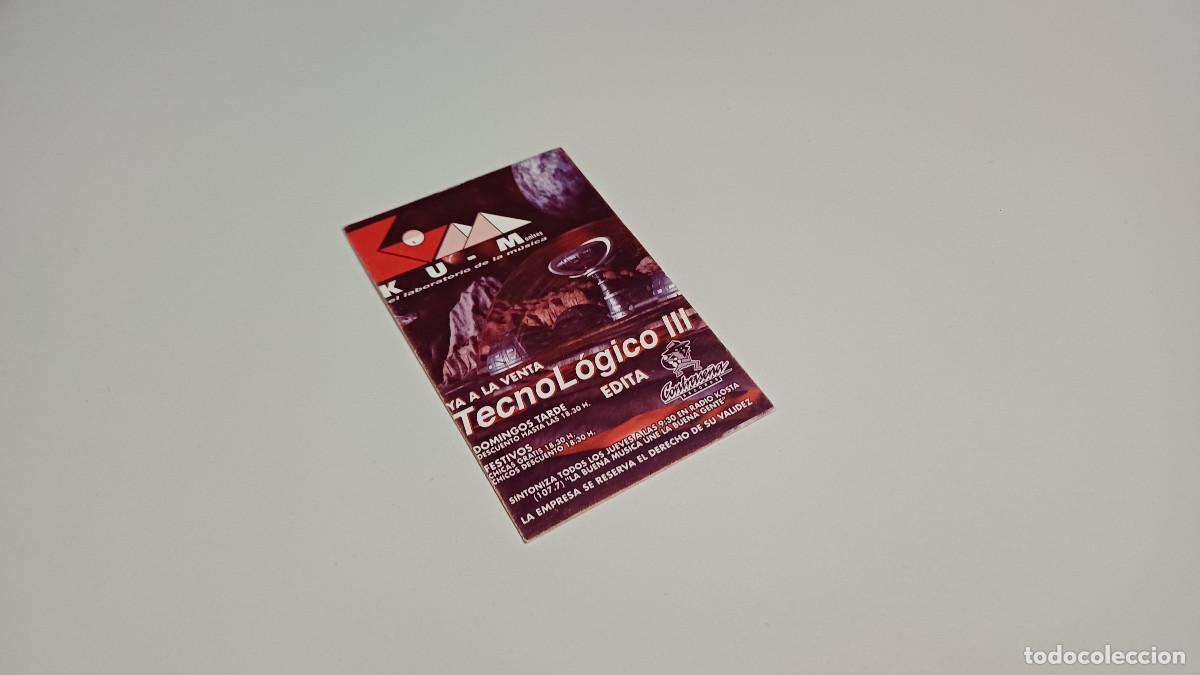 Otros art&iacute;culos de coleccionismo en papel: FLYER ENTRADA INVITACION - DISCOTECA KU MANISES KUM KU-MANISES VALENCIA