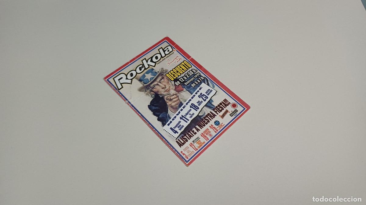 Otros art&iacute;culos de coleccionismo en papel: FLYER ENTRADA INVITACION - DISCOTECA ROCKOLA VALENCIA
