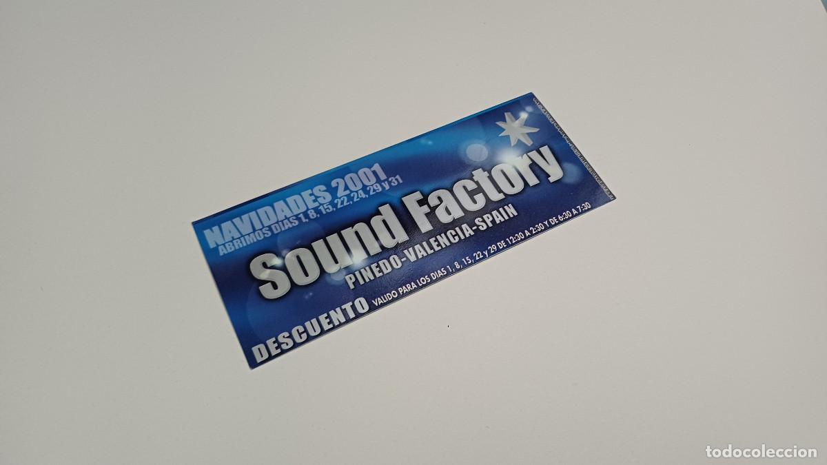 Otros art&iacute;culos de coleccionismo en papel: FLYER ENTRADA INVITACION - DISCOTECA SOUND FACTORY VALENCIA