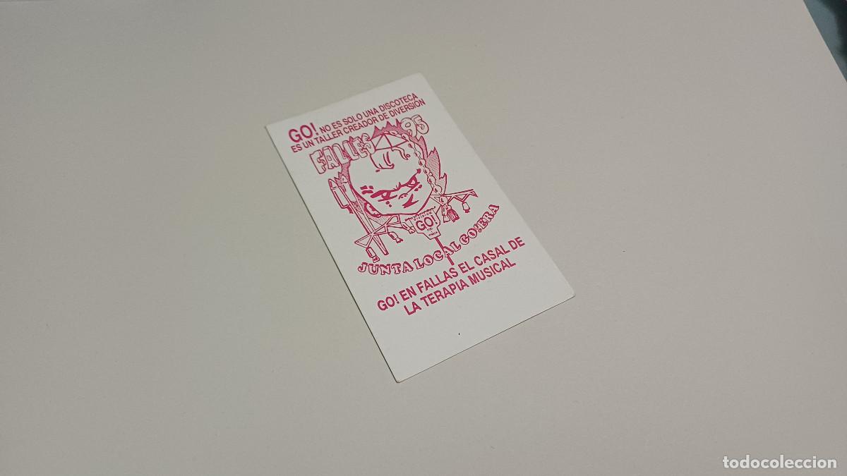 Otros art&iacute;culos de coleccionismo en papel: FLYER ENTRADA INVITACION - DISCOTECA GO! GO VALENCIA