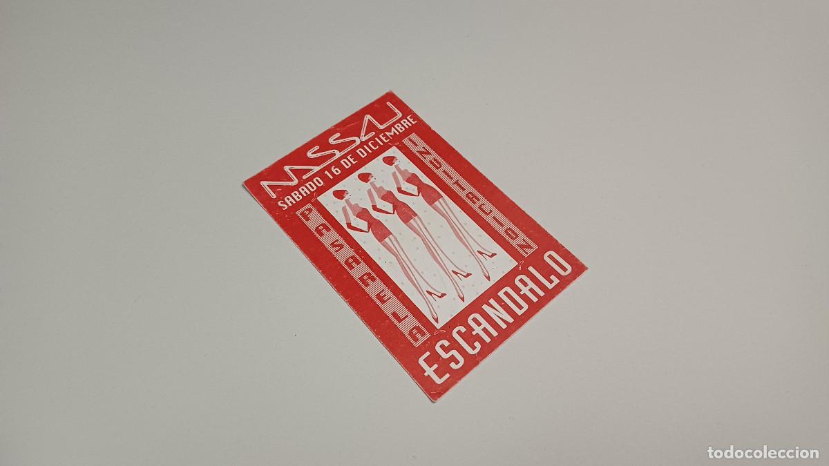Otros art&iacute;culos de coleccionismo en papel: FLYER ENTRADA INVITACION - DISCOTECA NASSAU VALENCIA