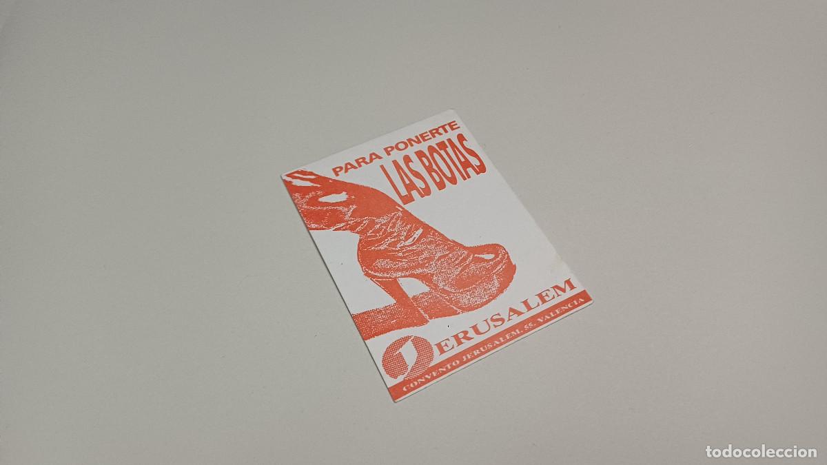 Otros art&iacute;culos de coleccionismo en papel: FLYER ENTRADA INVITACION - DISCOTECA JERUSALEM VALENCIA