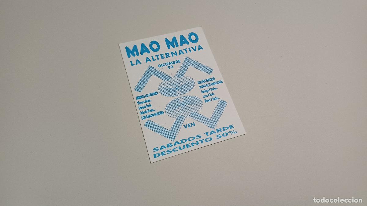 Otros art&iacute;culos de coleccionismo en papel: FLYER ENTRADA INVITACION - DISCOTECA MAO MAO VALENCIA