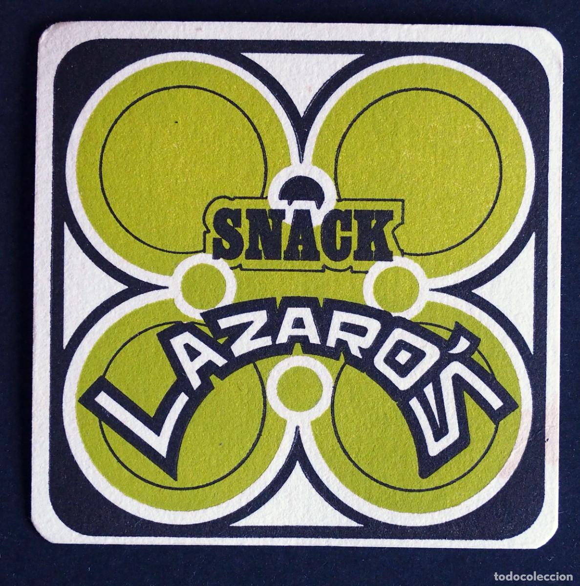 Otros art&iacute;culos de coleccionismo en papel: POSAVASOS: SNACK. LAZARO&acute;S