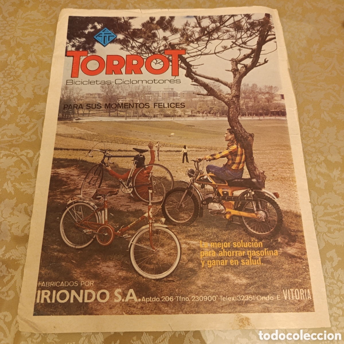 Otros art&iacute;culos de coleccionismo en papel: TORROT,Publicidad a&ntilde;o 1974, gran formato