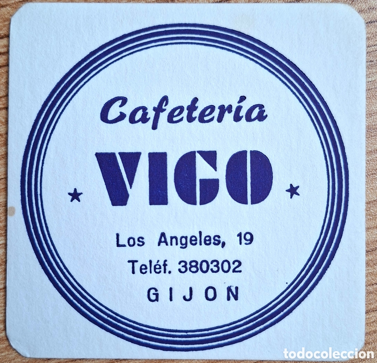 Altri oggetti di carta: Posavasos Cafeter&iacute;a Vigo - Gij&oacute;n (Asturias)