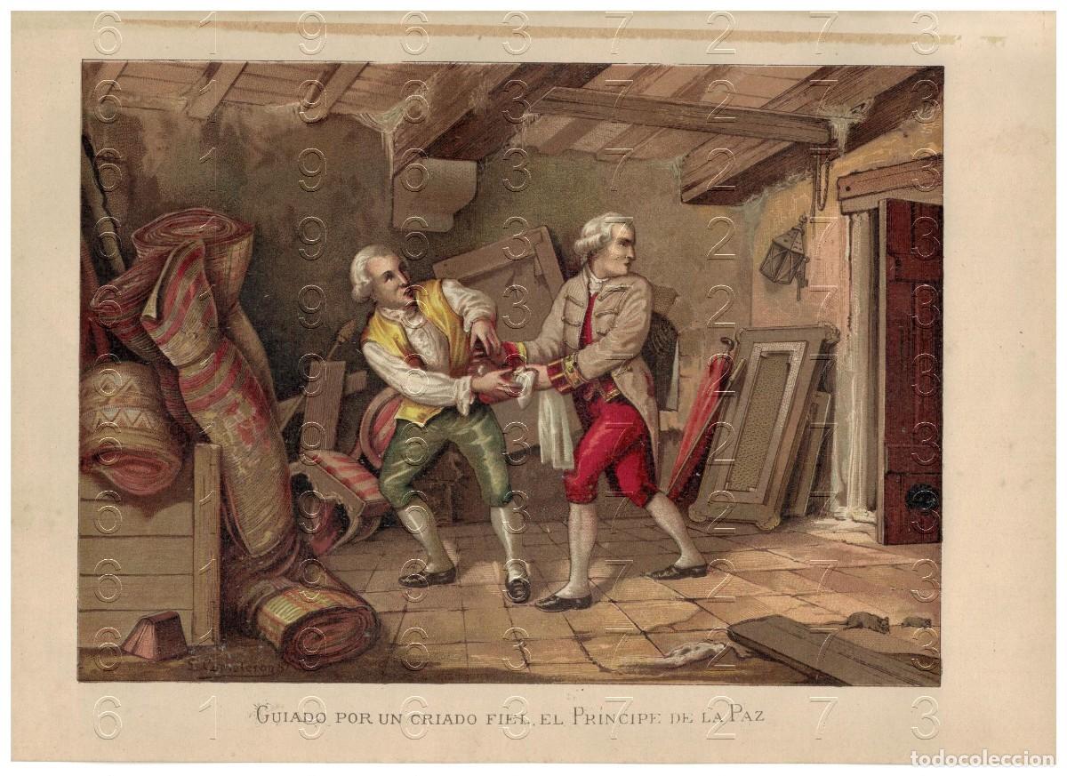Otros art&iacute;culos de coleccionismo en papel: 1880 MANUEL GODOY HUIDA CROMOLITOGRAFIA 30X20 U78