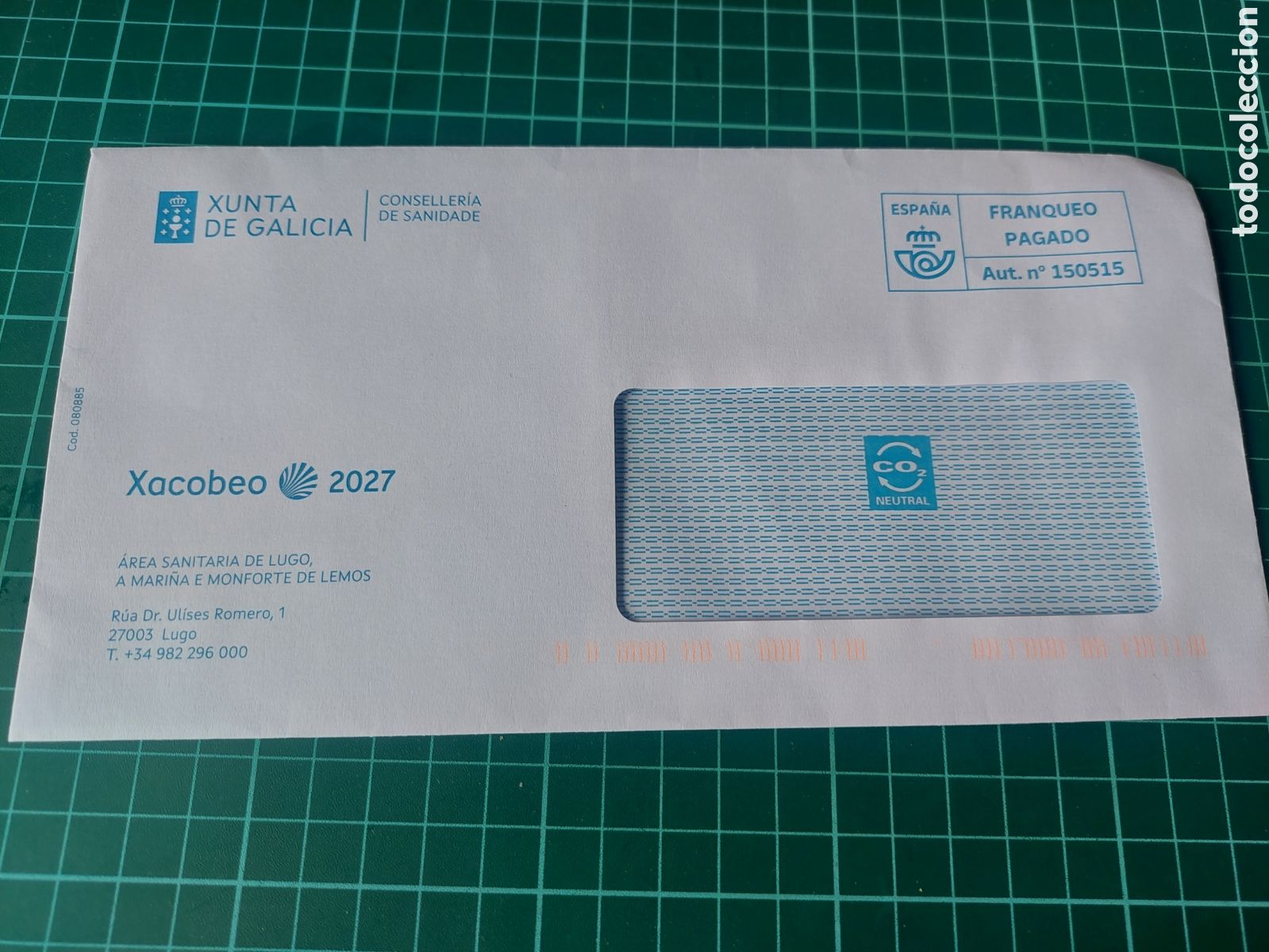 Otros art&iacute;culos de coleccionismo en papel: SOBRE XACOBEO 2027 SANIDADE LUGO FRANQUEO PAGADO