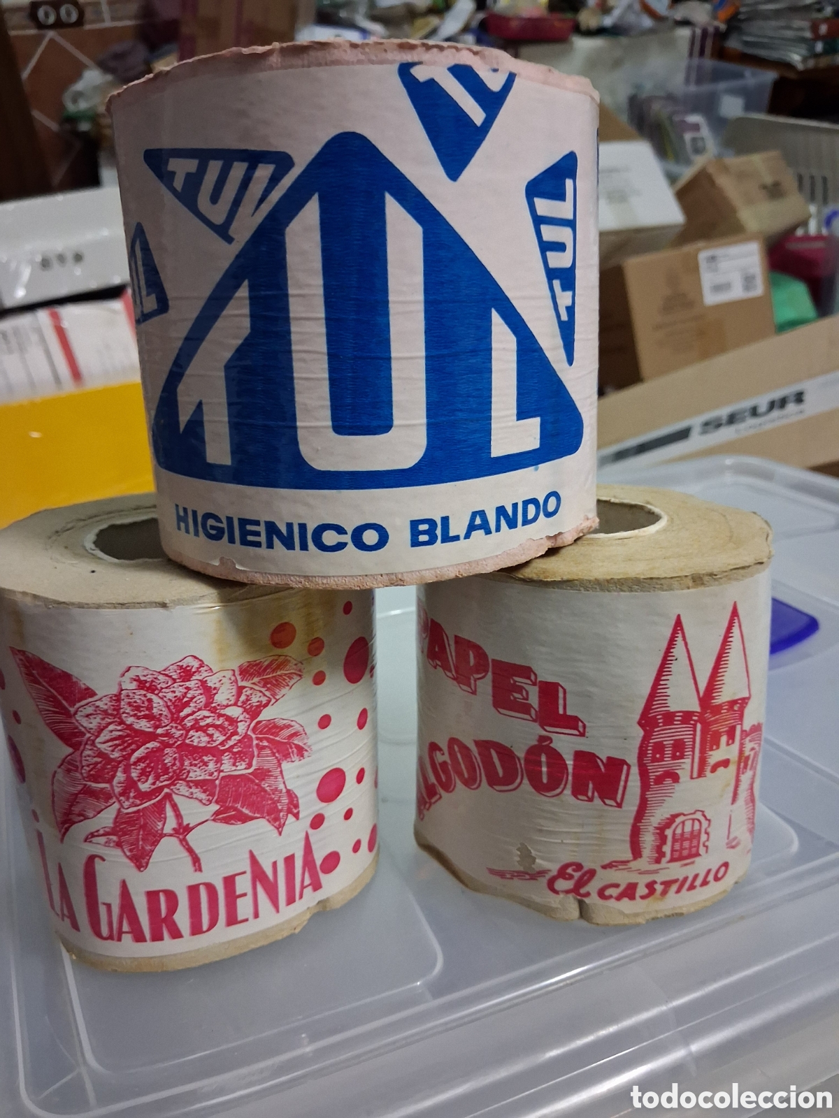 Otros art&iacute;culos de coleccionismo en papel: Lote papel higienico reservado a Santiago