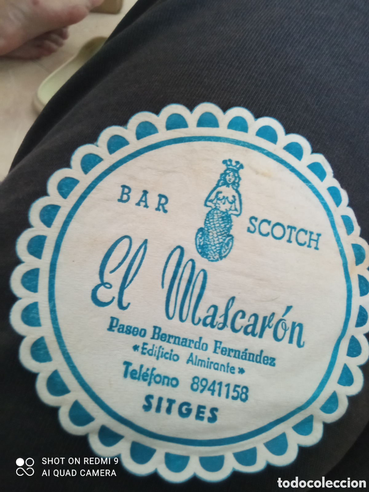 Otros art&iacute;culos de coleccionismo en papel: Bar scotch el wafcar&oacute;n (Posa vaso A&ntilde;os 50 60)