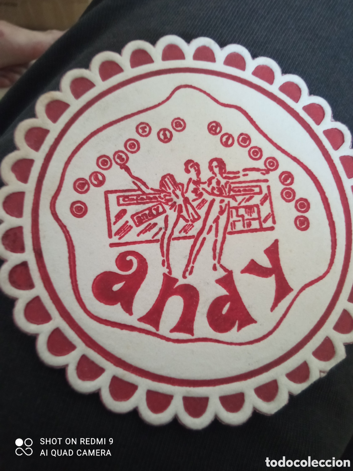 Otros art&iacute;culos de coleccionismo en papel: Andy (Posa vaso A&ntilde;os 50 60)