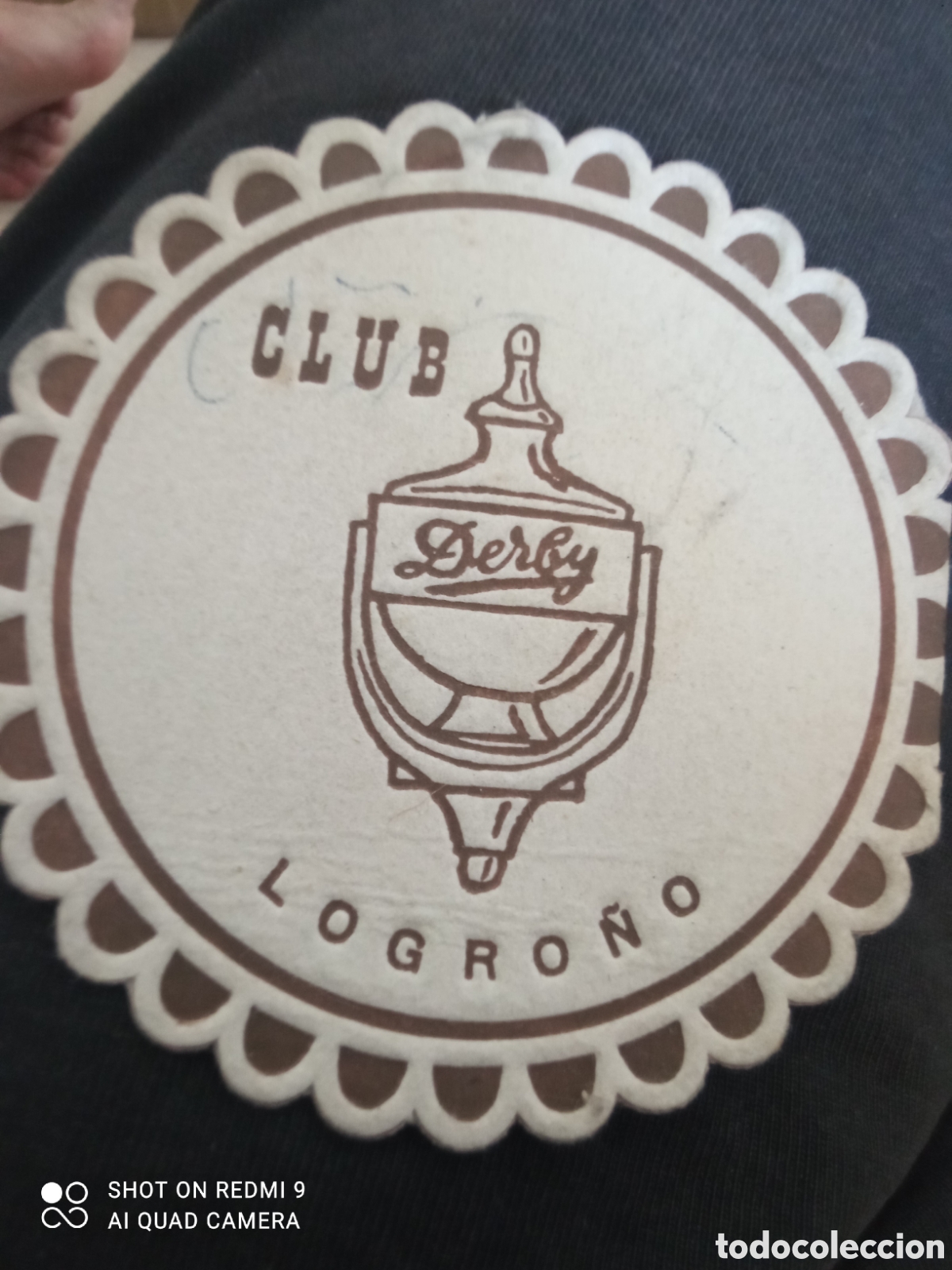 Otros art&iacute;culos de coleccionismo en papel: Club Logro&ntilde;o (Posa vasos A&ntilde;os 50 60)