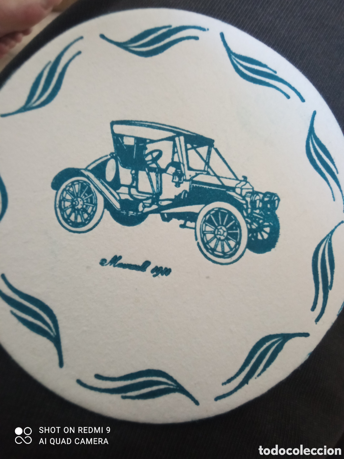 Otros art&iacute;culos de coleccionismo en papel: Firma antigua (Posa vasos A&ntilde;os 50 60)