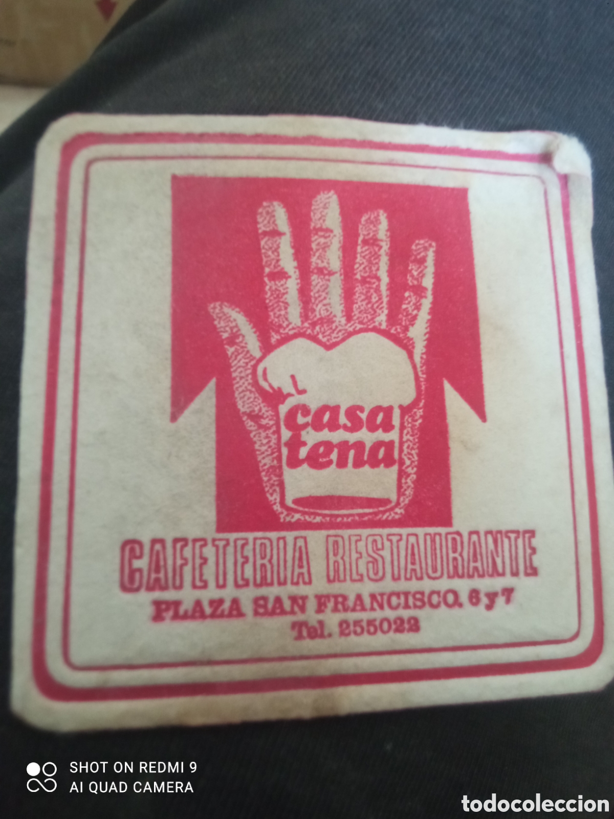 Otros art&iacute;culos de coleccionismo en papel: Cas atena cafeter&iacute;a (Posa vasos A&ntilde;os 50 60)
