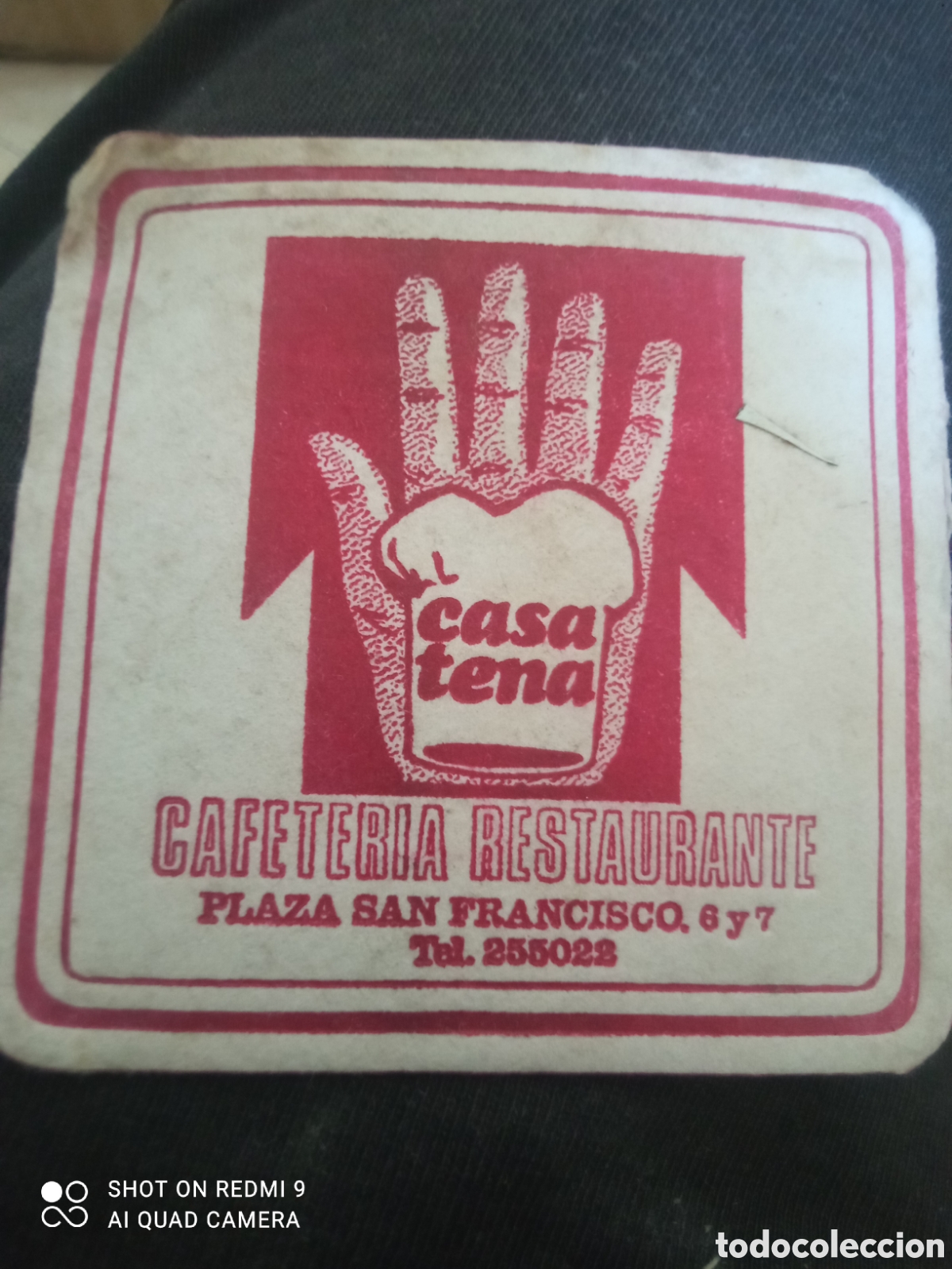 Otros art&iacute;culos de coleccionismo en papel: Casa ten cafeter&iacute;a (Posa vasos A&ntilde;os 50 60)