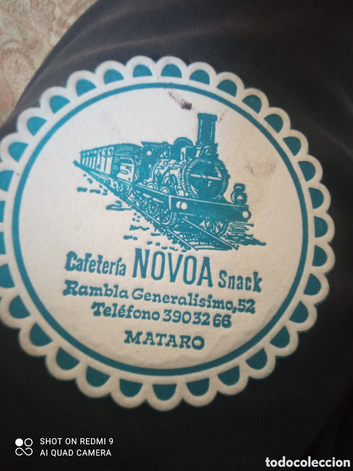 Otros art&iacute;culos de coleccionismo en papel: Cafeter&iacute;a novoa (Posa vasos A&ntilde;os 50 60)