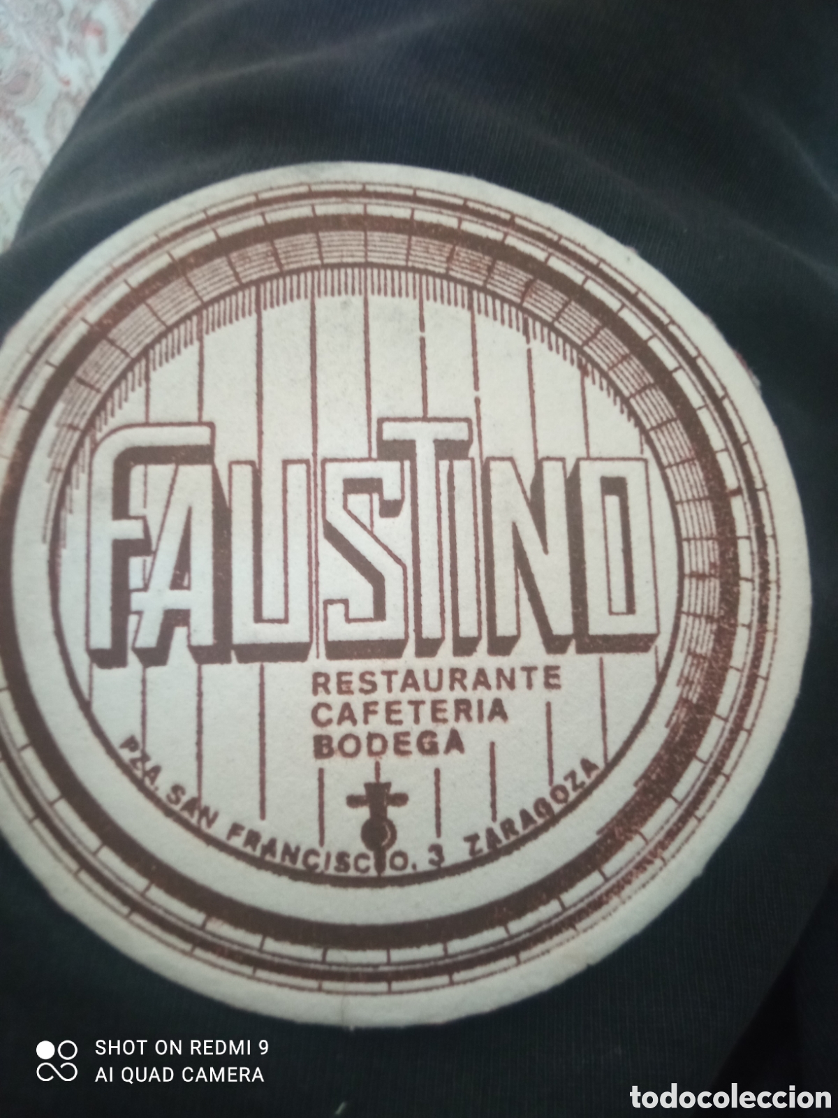 Otros art&iacute;culos de coleccionismo en papel: Faustino (Posa vasos A&ntilde;os 50 60)
