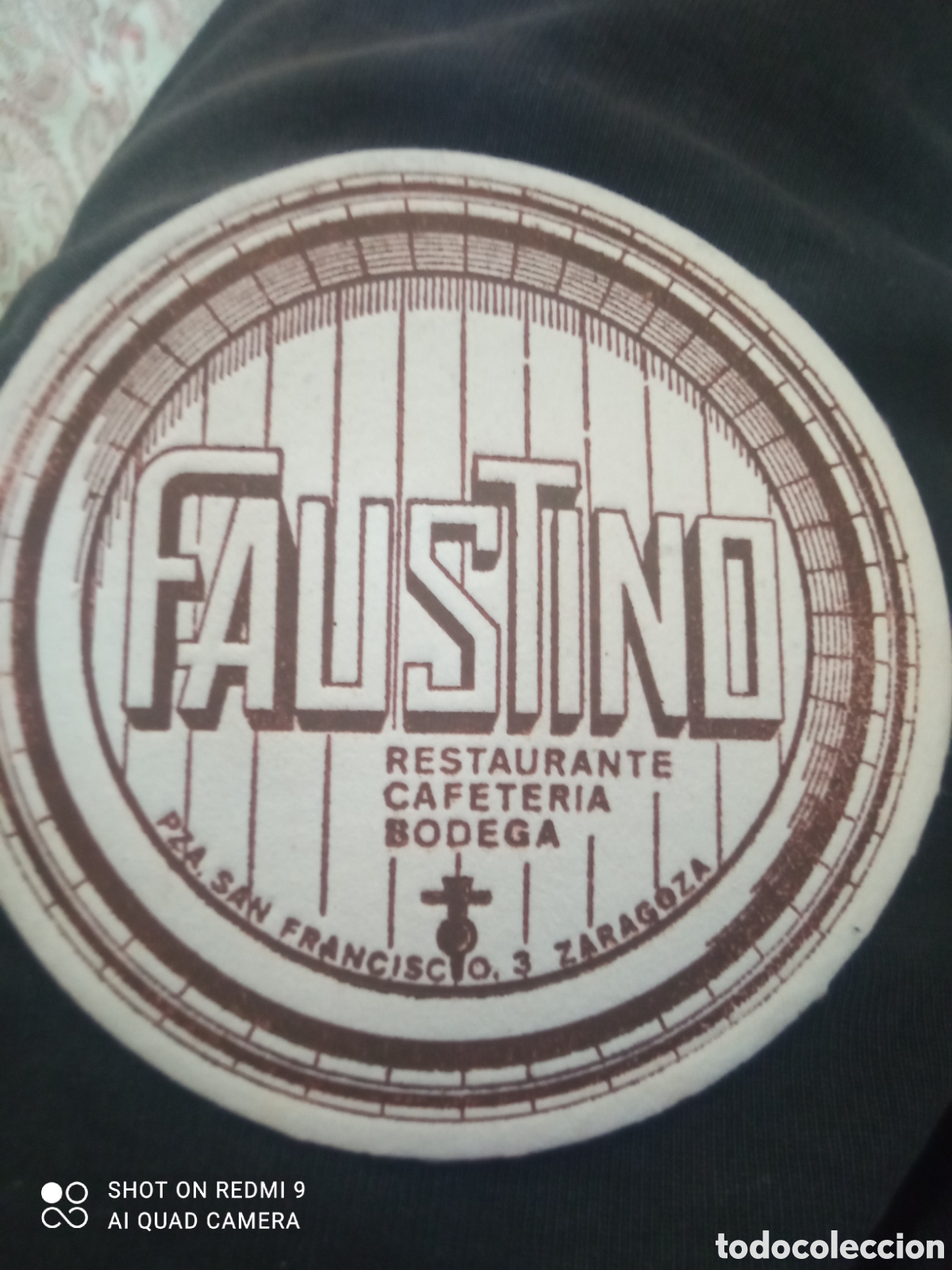 Otros art&iacute;culos de coleccionismo en papel: Faustino (Posa vasos A&ntilde;os 50 60)