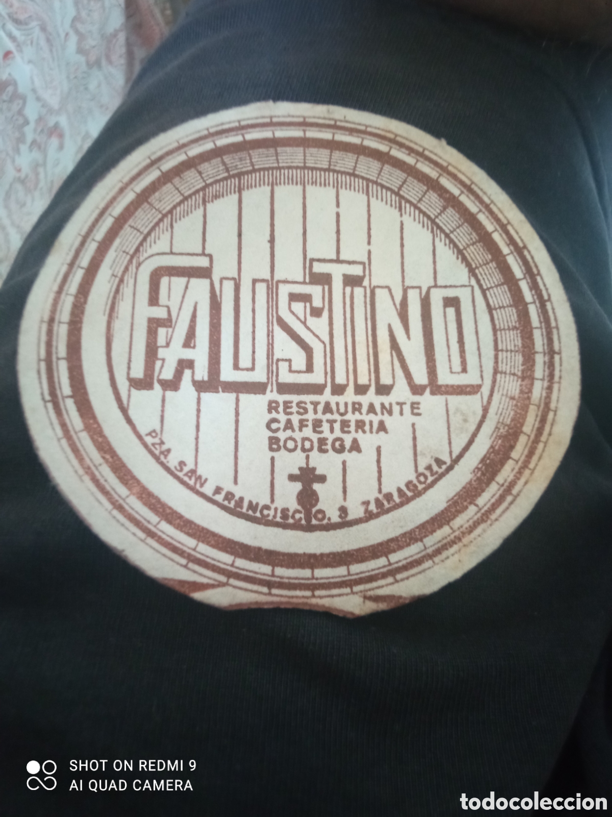 Otros art&iacute;culos de coleccionismo en papel: Faustino Zaragoza (Posa vasos A&ntilde;os 50 60)