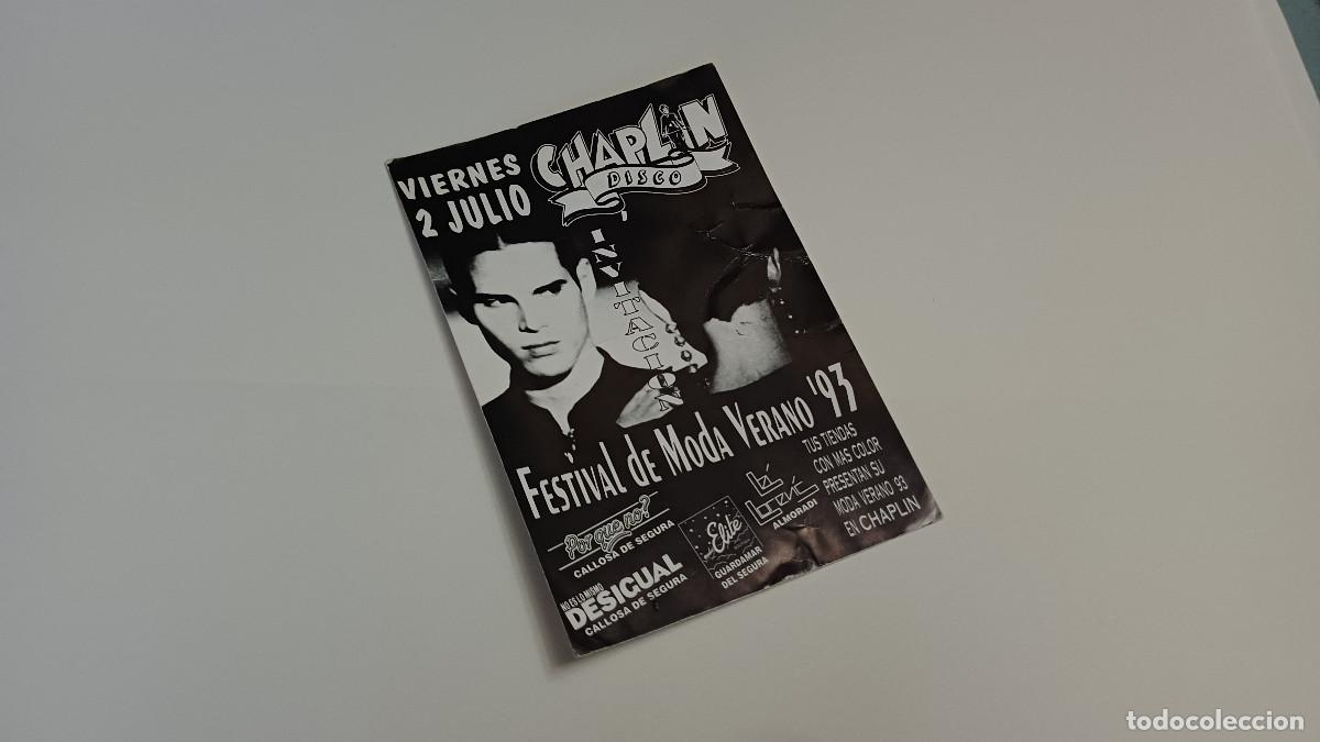 Sammelleidenschaft Andere Papierartikel: FLYER ENTRADA INVITACION - DISCOTECA CHAPLIN