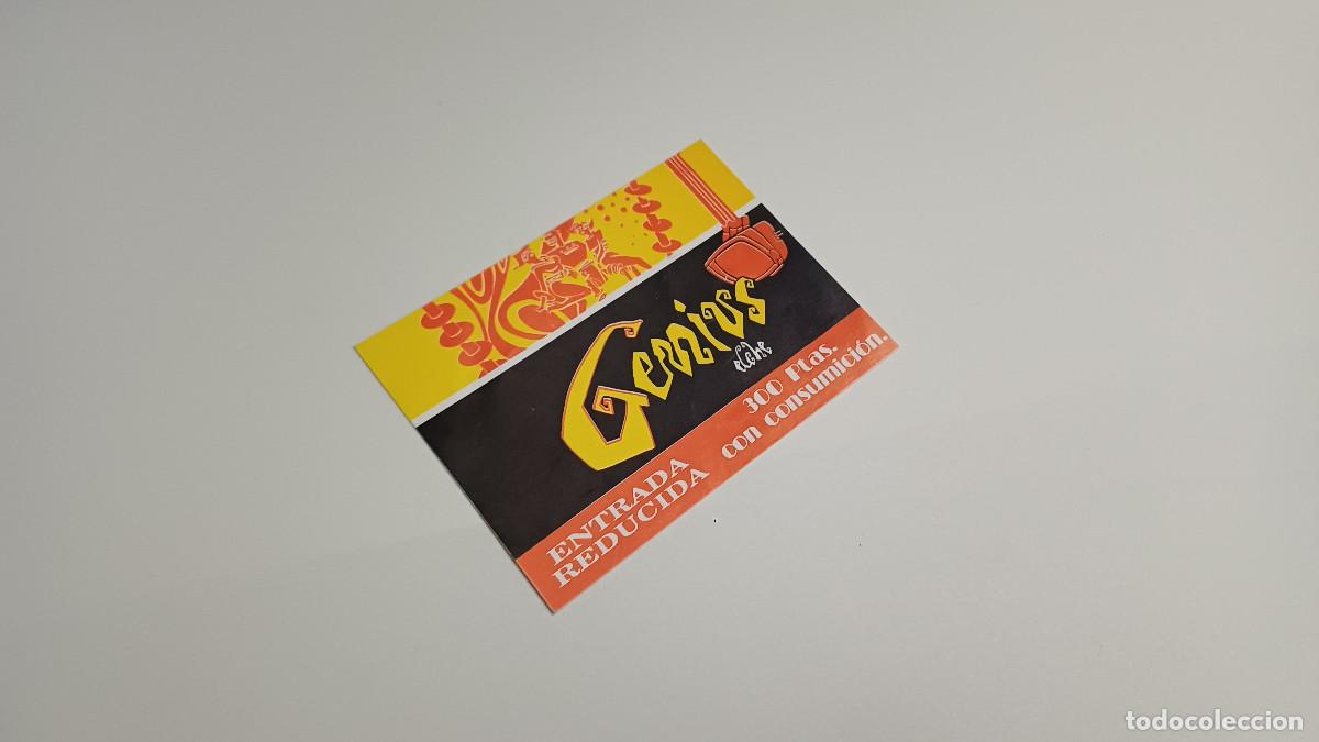Sammelleidenschaft Andere Papierartikel: FLYER ENTRADA INVITACION - DISCOTECA GENIUS