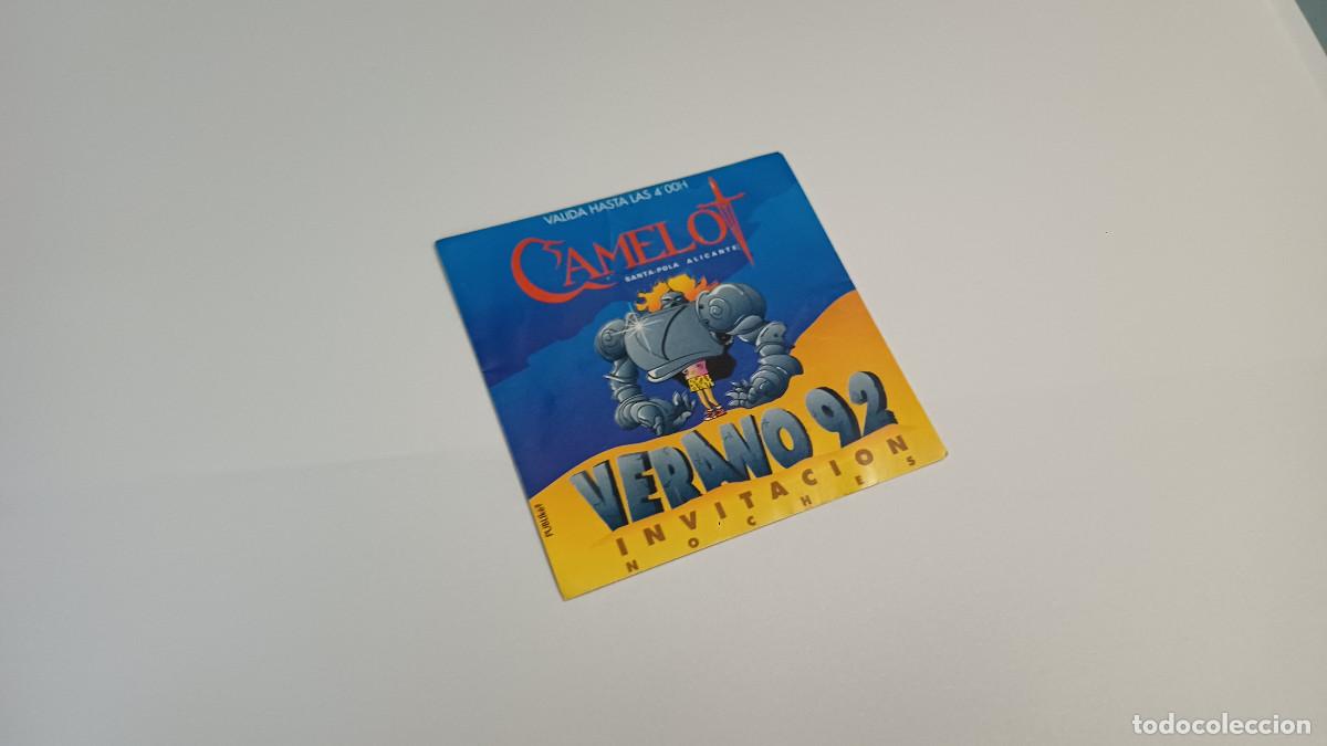 Otros art&iacute;culos de coleccionismo en papel: FLYER ENTRADA INVITACION - DISCOTECA CAMELOT