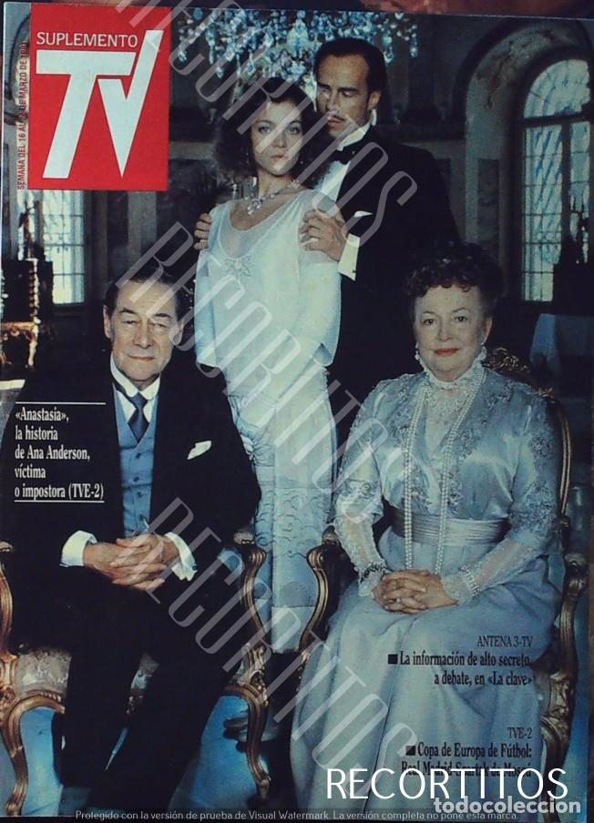 Otros art&iacute;culos de coleccionismo en papel: clipping portada amy irving olivia de havilland anastasia ana anderson