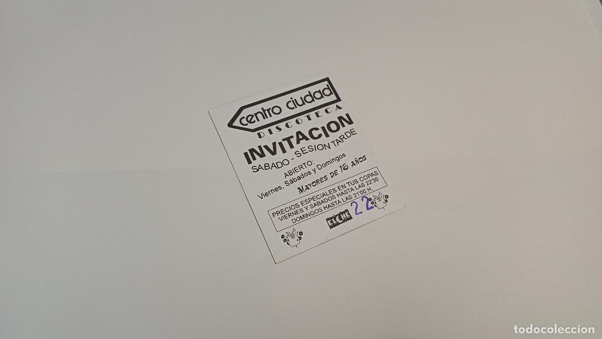 Otros art&iacute;culos de coleccionismo en papel: FLYER ENTRADA INVITACION - DISCOTECA CENTRO CIUDAD