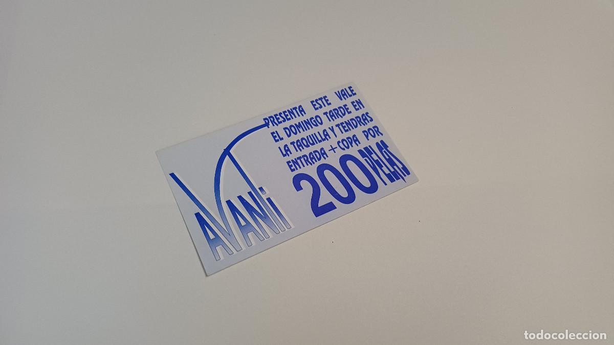 Otros art&iacute;culos de coleccionismo en papel: FLYER ENTRADA INVITACION - DISCOTECA AVANTI