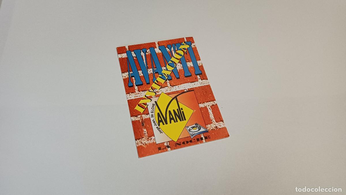 Otros art&iacute;culos de coleccionismo en papel: FLYER ENTRADA INVITACION - DISCOTECA AVANTI