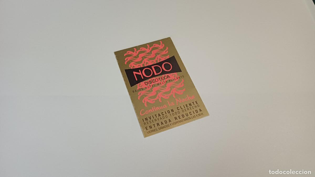 Otros art&iacute;culos de coleccionismo en papel: FLYER ENTRADA INVITACION - DISCOTECA NODO