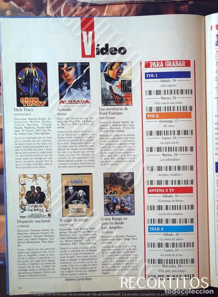 Otros art&iacute;culos de coleccionismo en papel: video dick tracy acosada ford fairlane gipsy kings testigo de cargo disparate nacional
