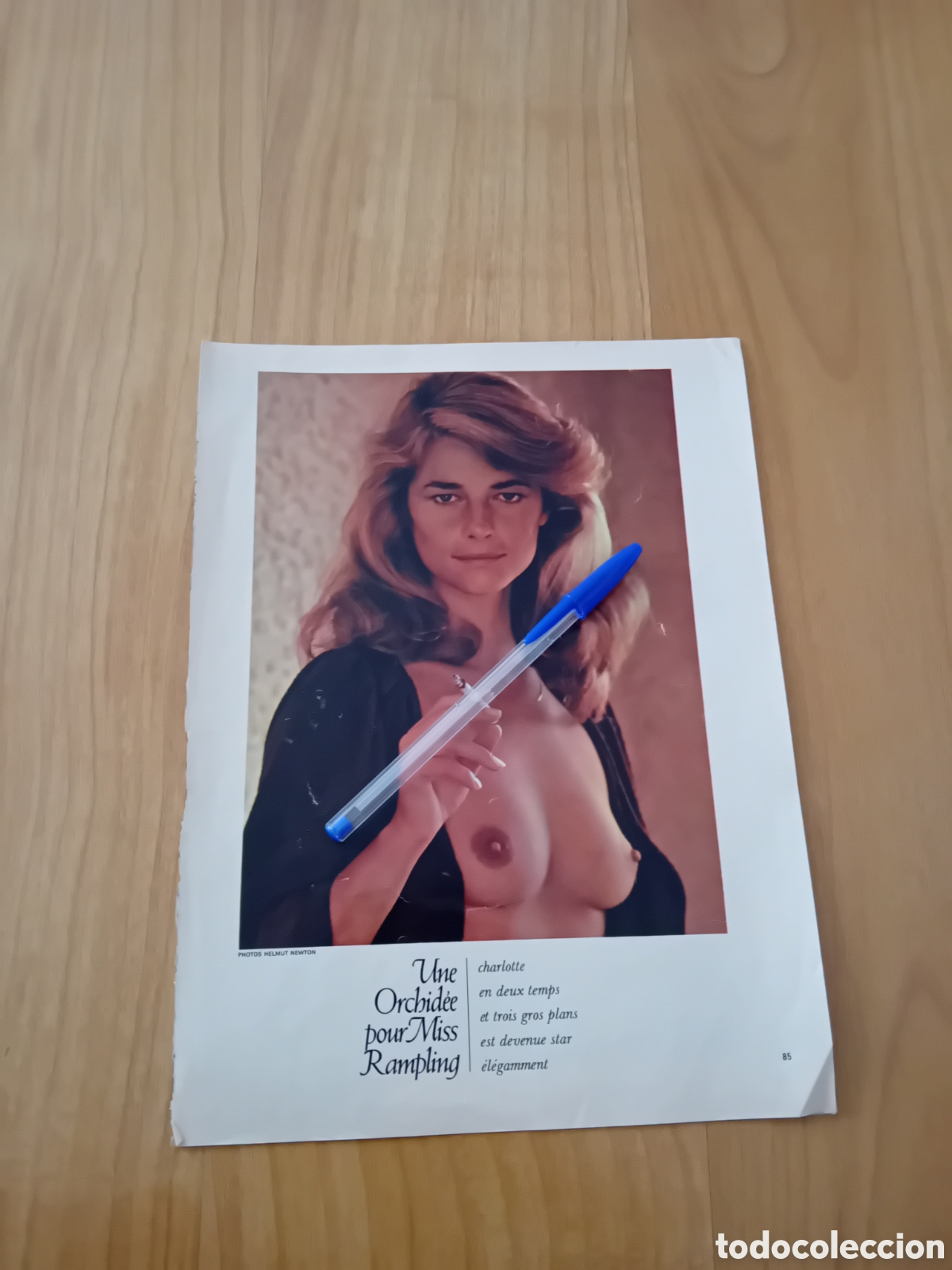 Otros art&iacute;culos de coleccionismo en papel: REPORTAJE DESNUDO CHARLOTTE RAMPLING. FOTOS HELMUT NEWTON. DESNUDO FEMENINO. A&Ntilde;OS 60-70