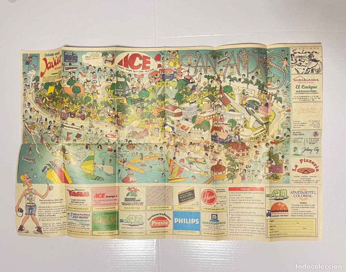 Otros art&iacute;culos de coleccionismo en papel: Publicidad despegable DONDE ESTA JAVIER