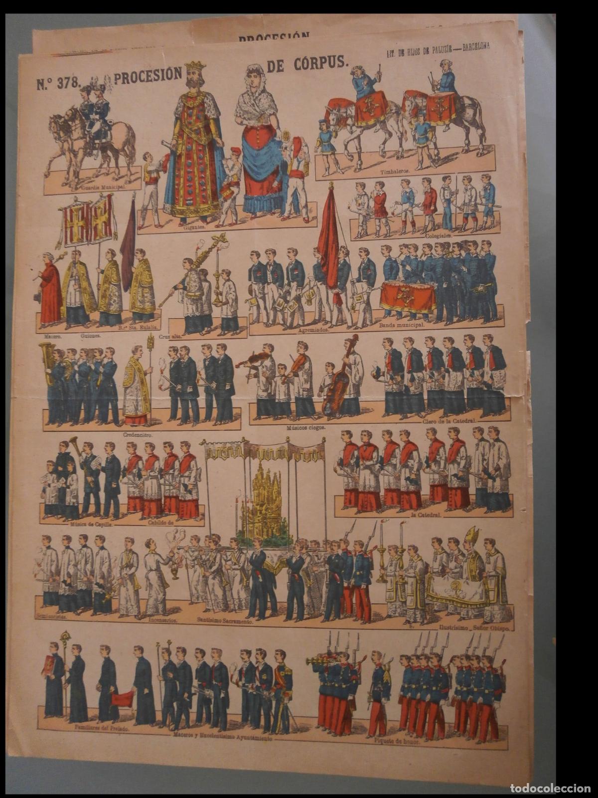 Otros art&iacute;culos de coleccionismo en papel: Auca. Procesi&oacute;n de Corpus. N&ordm; 378