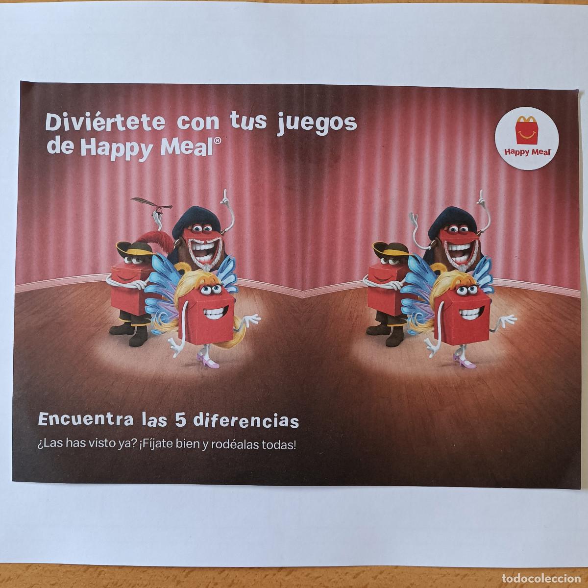 Otros art&iacute;culos de coleccionismo en papel: happy meal mcdonalds pasatiempos diptico mascota hapy papel promocional publicitario mc donald