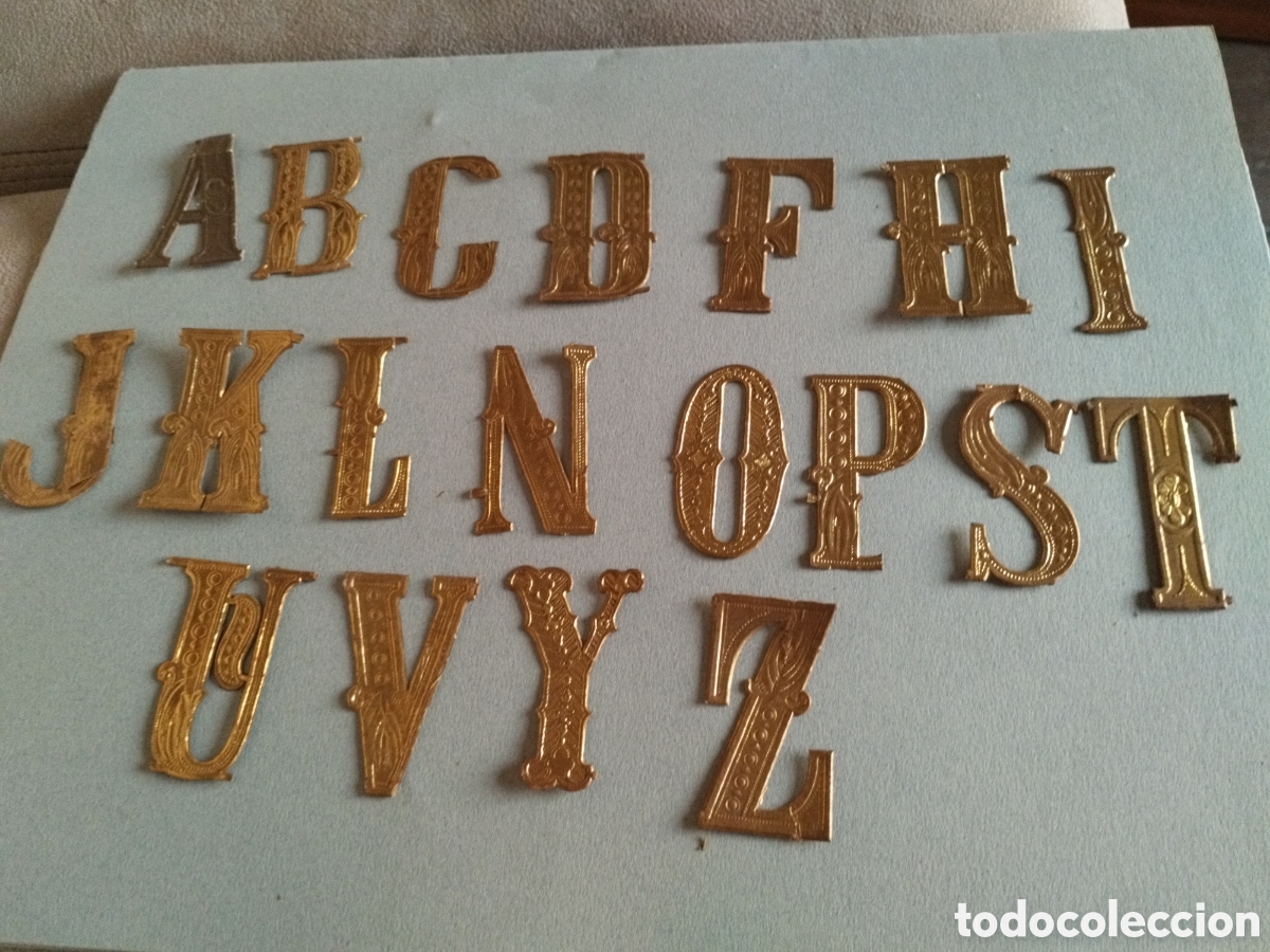 Otros art&iacute;culos de coleccionismo en papel: *ANTIGUAS LETRAS TROQUELADOS. 7 CM X 4 CM (Rf:192/h)