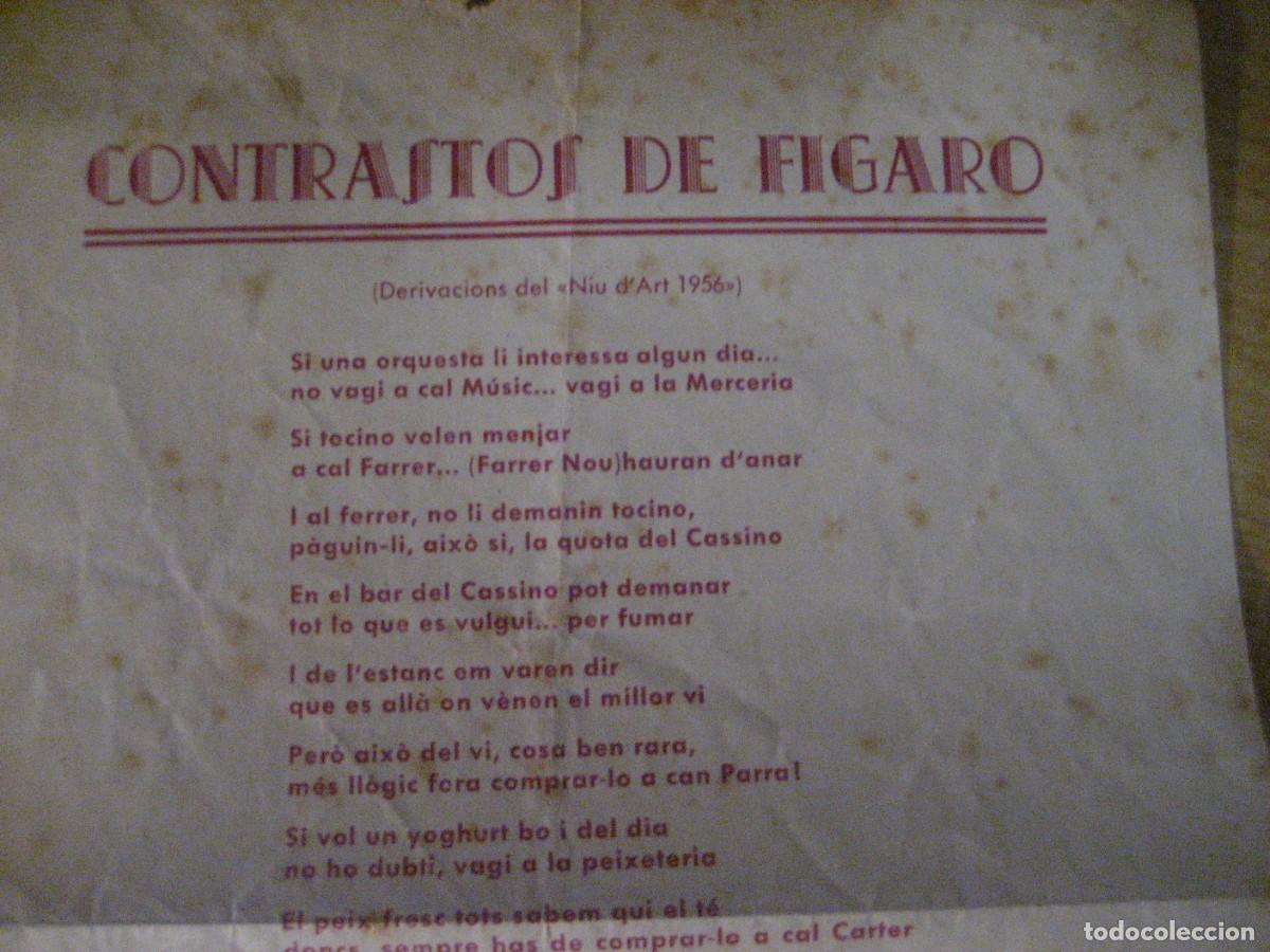 Otros art&iacute;culos de coleccionismo en papel: Contrastos de El Figar&oacute; - drivacions del Niu d'art 1956 Versos referentes al pueblo